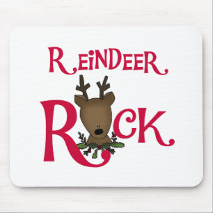Reindeer Rock Tshirts and Gifts Mouse Mat