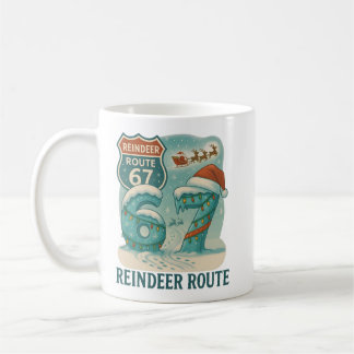 Reindeer Route 67 Christmas Mug