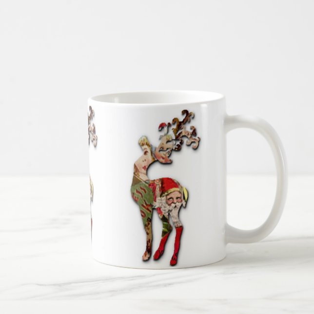 Reindeer Silhouette Christmas Mug (Right)