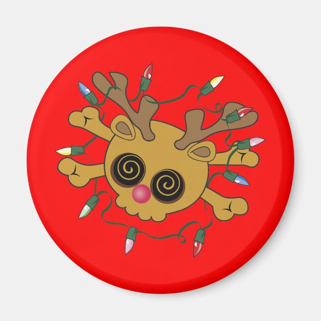 Reindeer Skull Magnet (Front)