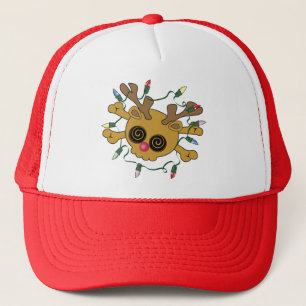 Reindeer Skull Trucker Hat