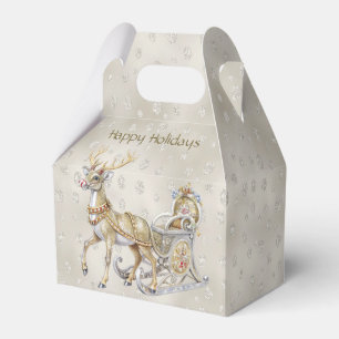 Reindeer Sleigh Holiday Gift Box