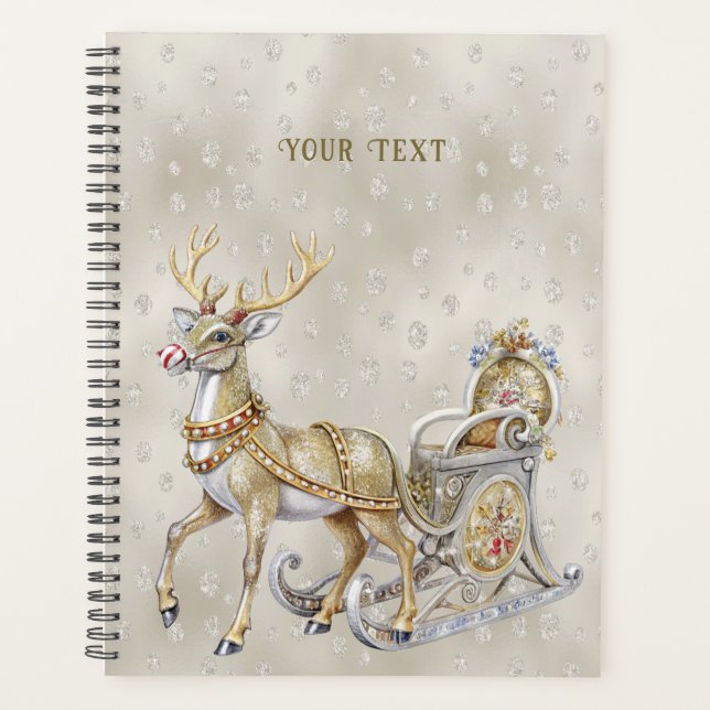 Reindeer Sleigh Holiday Planner (Front)