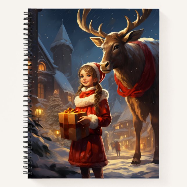 Reindeer Special Delivery Notebook (Front)