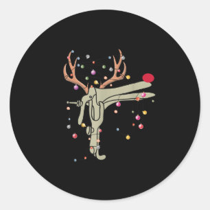 Reindeer Speculum Nurse Funny Christmas Obgyn Nurs Classic Round Sticker