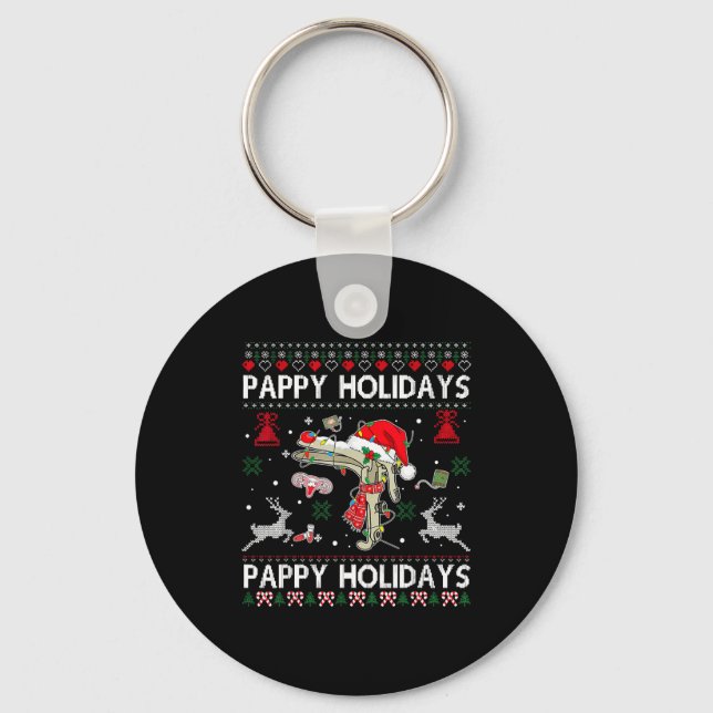 Reindeer Speculum Obgyn Nurse Ugly Christmas Obste Key Ring (Front)