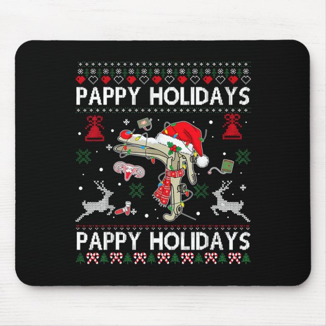 Reindeer Speculum Obgyn Nurse Ugly Christmas Obste Mouse Mat (Front)