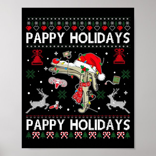 Reindeer Speculum Obgyn Nurse Ugly Christmas Obste Poster (Front)