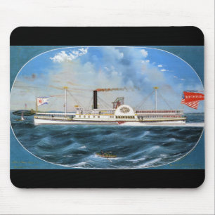 Reindeer Steamboat 1850 Mouse Mat