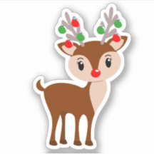 Reindeer Sticker