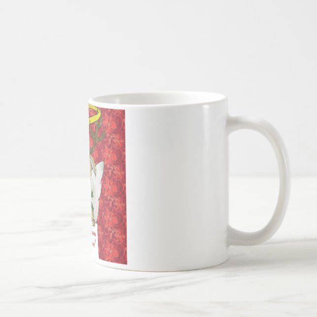 Reindeer Tis The Season to Be Vegan Gifts Apparel Coffee Mug (Right)