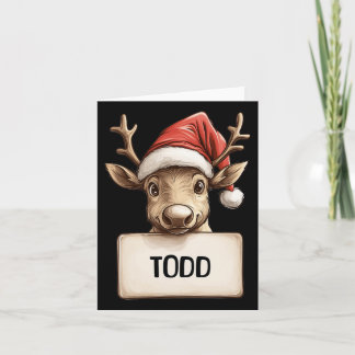 Reindeer Todd  Card
