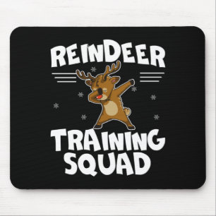 Reindeer Training Squad Deer Team Xmas Running New Mouse Mat