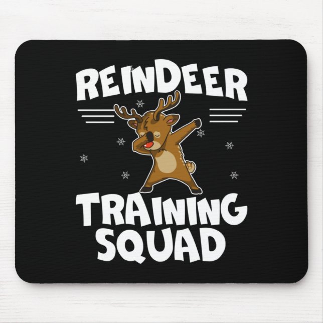 Reindeer Training Squad Deer Team Xmas Running New Mouse Mat (Front)