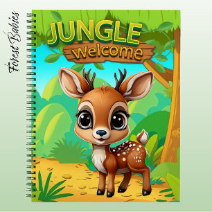 Reindeer Unique Fawn Animal Deer Graphic Doe 🦌 Notebook