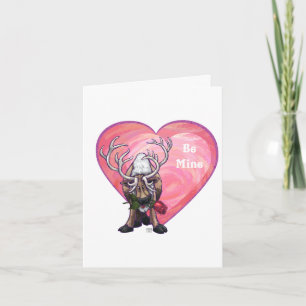 Reindeer Valentine's Day Holiday Card
