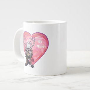 Reindeer Valentine's Day Large Coffee Mug