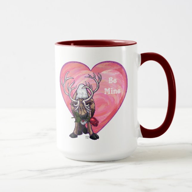 Reindeer Valentine's Day Mug (Right)