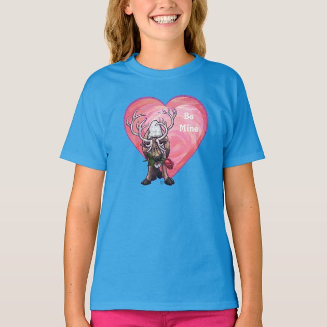 Reindeer Valentine's Day T-Shirt (Front)