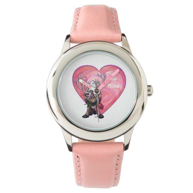 Reindeer Valentine's Day Watch (Front)