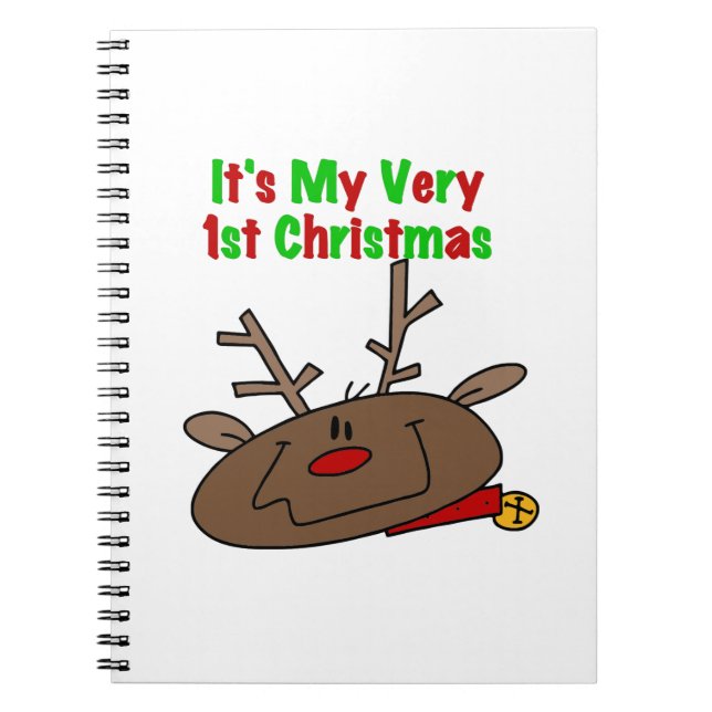 Reindeer Very 1st Christmas Notebook (Front)