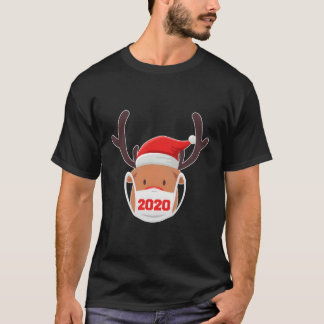 Reindeer Wearing Mask Quarantine 2020 For Christma T-Shirt