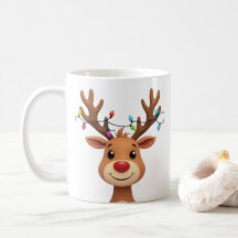 Reindeer with Christmas Lights