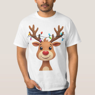 Reindeer with Christmas Lights T-Shirt