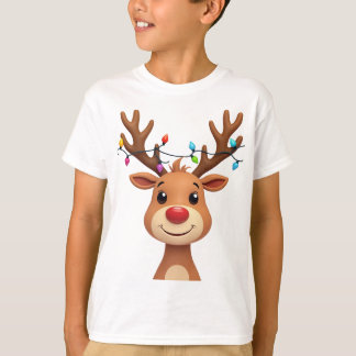 Reindeer with Christmas Lights T-Shirt