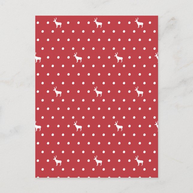 Reindeer with dots Postcard (Front)