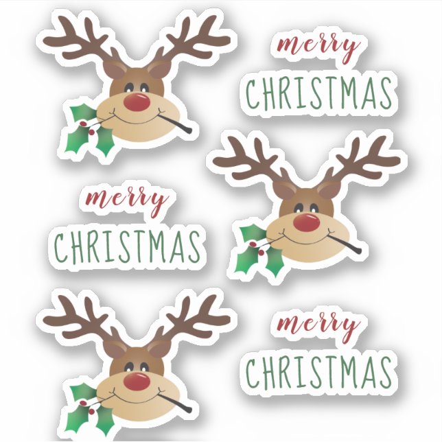  Reindeer With Mistletoe (Front)
