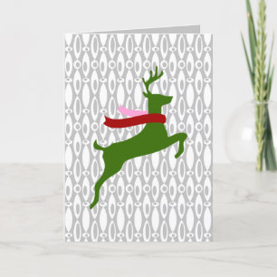 Reindeer with Scarf Holiday Card