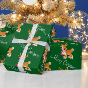 Reindeer wrapping paper