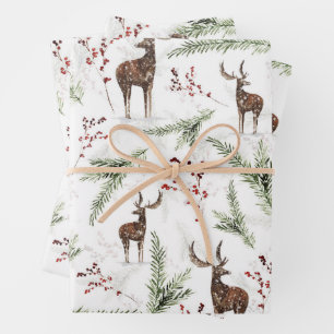 reindeer wrapping paper tissue
