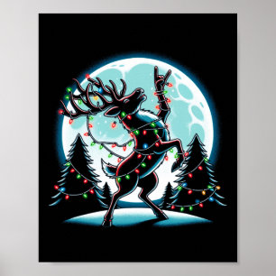 Reindeer Xmas Christmas Animal Holiday Deer Poster