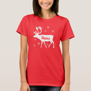 Reindeer Your Name Custom Christmas shirt