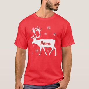 Reindeer Your Name Custom Christmas shirt