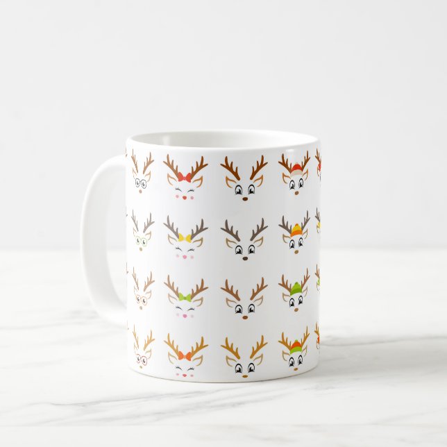 Reindeers Christmas  Mug (Front Left)