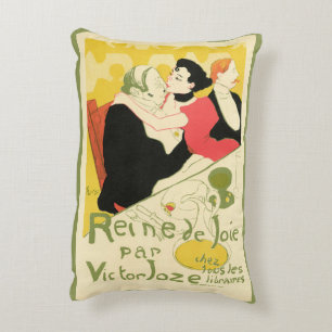 Reine de Joie (Queen of Pleasure) Toulouse Lautrec Decorative Cushion