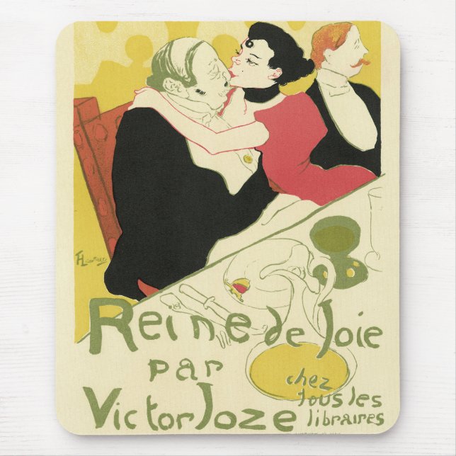 Reine de Joie (Queen of Pleasure) Toulouse Lautrec Mouse Mat (Front)