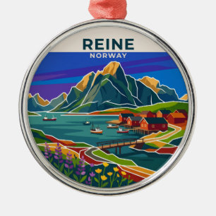 Reine Norway Metal Tree Decoration