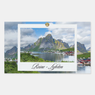 Reine on the Lofoten Rectangular Sticker
