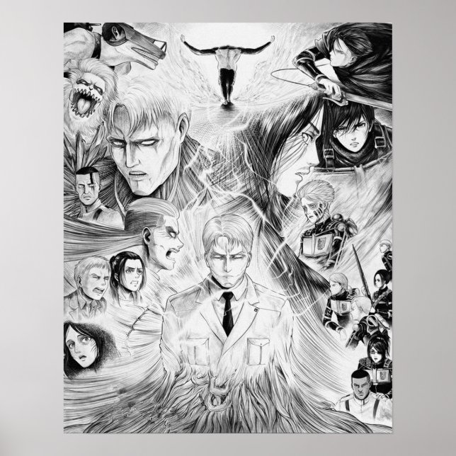 Reiner Braun Armoured Titan Shingeki no Kyojin Poster (Front)