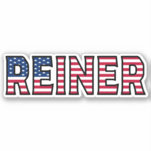 Reiner Name Vorname USA Sticker Stickerset