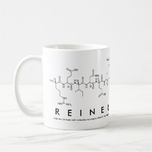 Reiner peptide name mug