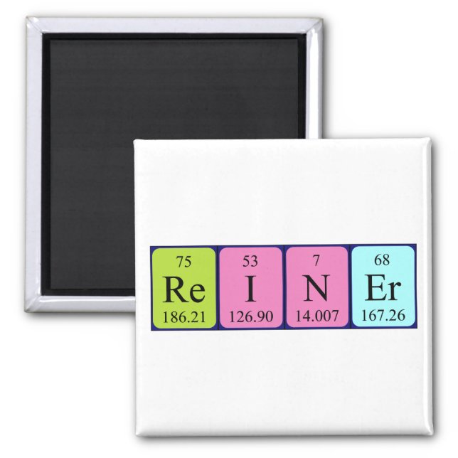 Reiner periodic table name magnet (Front)