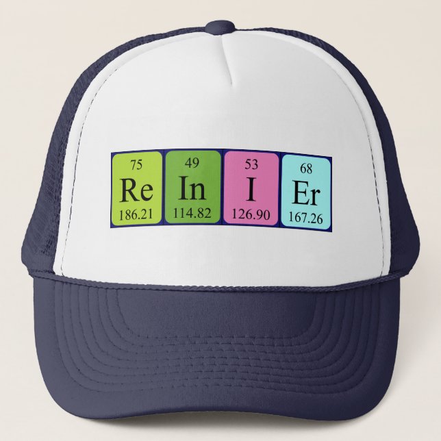 Reinier periodic table name hat (Front)