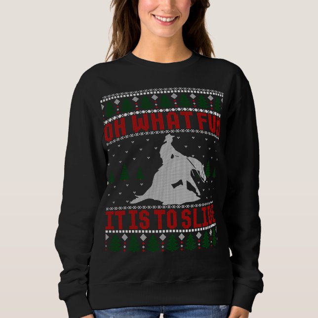 Reining Horse Ugly Christmas Sweater (Front)