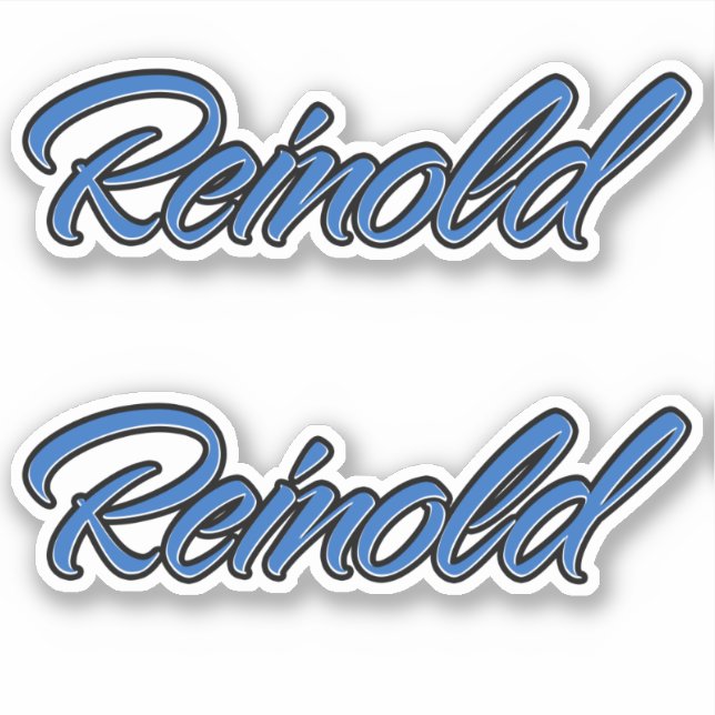 Reinold name blue sticker Sticker Sticker Sticker (Front)