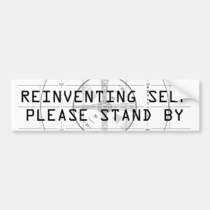 Reinventing Self Funny with Test Pattern Bumper Sticker